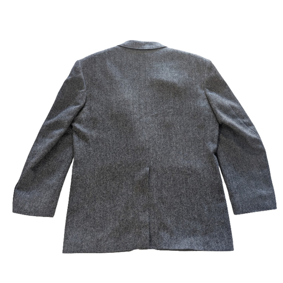 Heritage Herringbone Wool Blazer Tailored Classic Menswear Jacket 41R USA Made - Picture 3 of 11